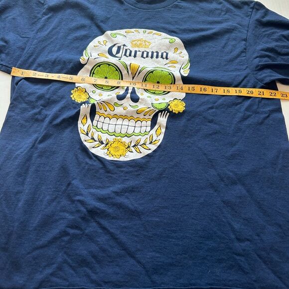 Corona mens Skull Delta Proweight Tshirt Size XL - Picture 5 of 7
